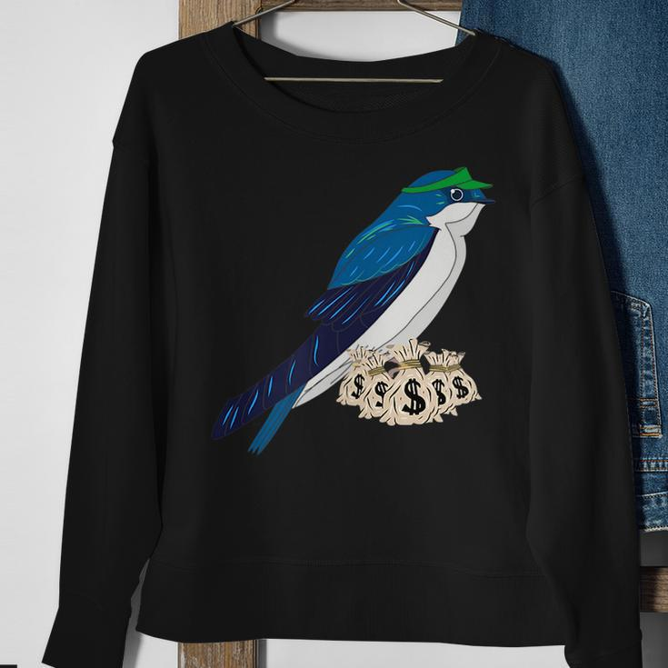 Bank Swallow Funny Birder Pun Watcher Birding Sweatshirt Gifts for Old Women
