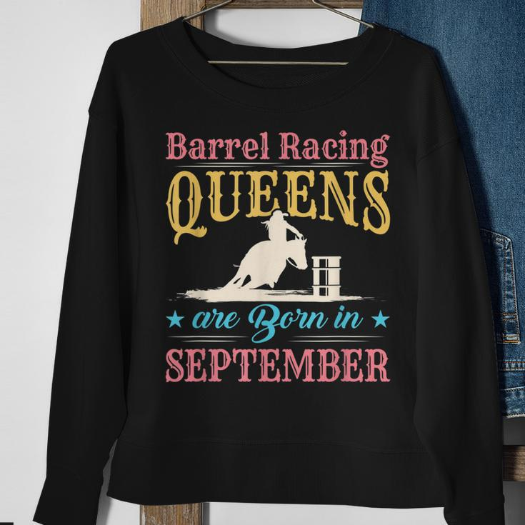Barrel Racing Birthday Born In April Cowgirl Horse Riding Sweatshirt Gifts for Old Women