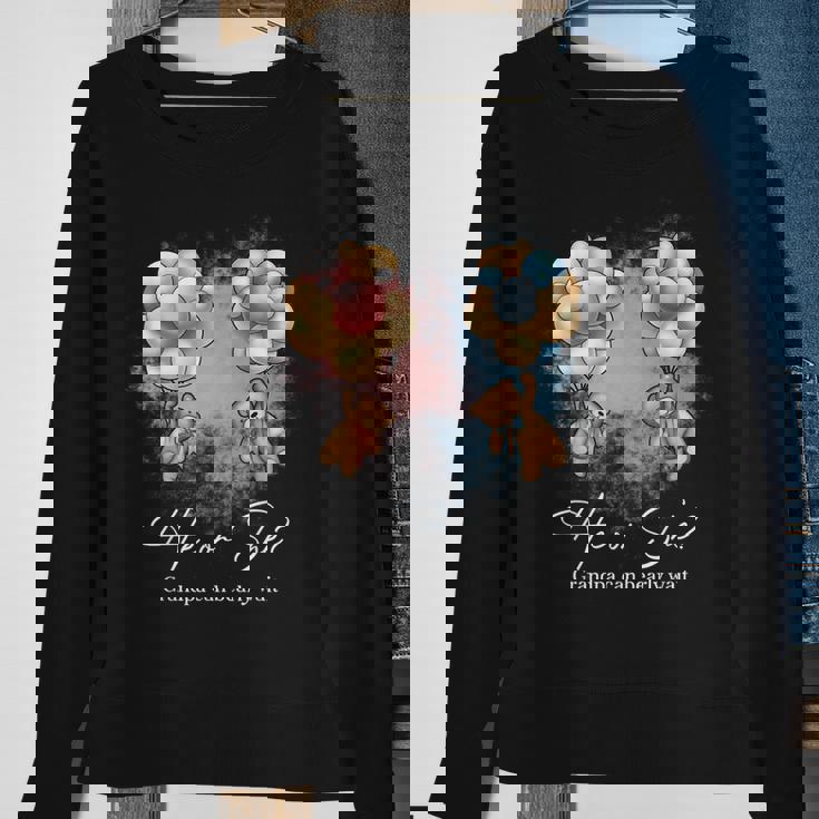 Bears Balloons Grandpa Can Bearly Wait Gender Reveal Sweatshirt Gifts for Old Women