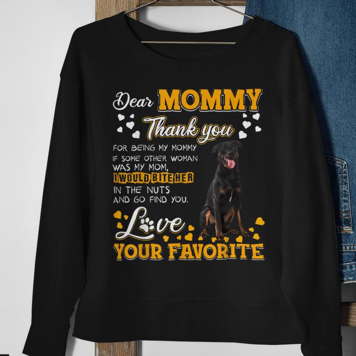 Beauceron Dear Mommy Thank You For Being My Mommy Sweatshirt Gifts for Old Women