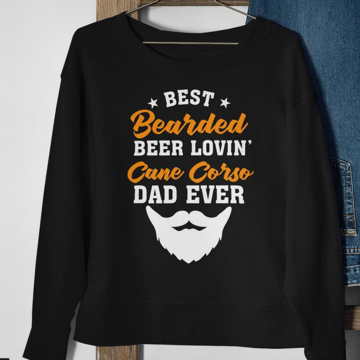 Beer Best Bearded Beer Lovin Pomeranian Dad Funny Dog Lover Sweatshirt Gifts for Old Women