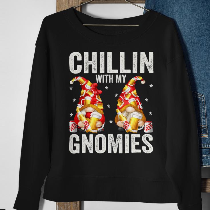 Beer Funny Beer Drinking Gnomes For Men Chillin With My Gnomies33 Sweatshirt Gifts for Old Women