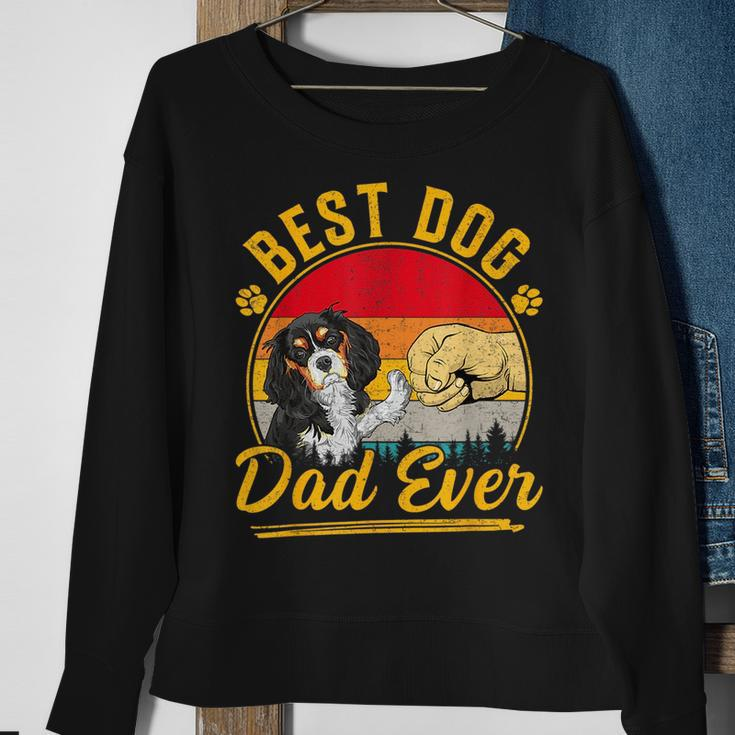 Best Dog Dad Ever Cavalier King Charles Spaniel Fathers Day Sweatshirt Gifts for Old Women