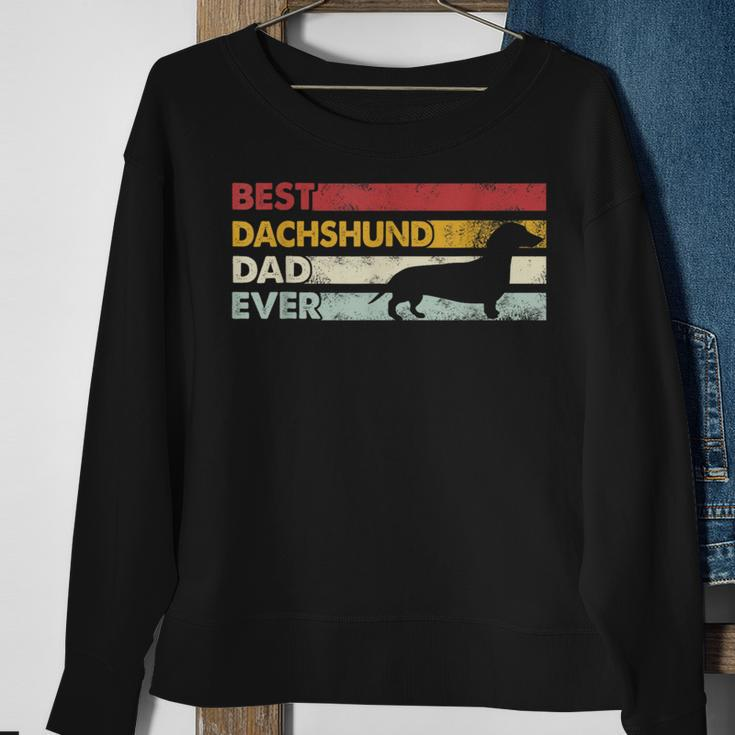 Best Dog Dad Ever - Father Wiener Sausage Dog Dachshund Sweatshirt Gifts for Old Women