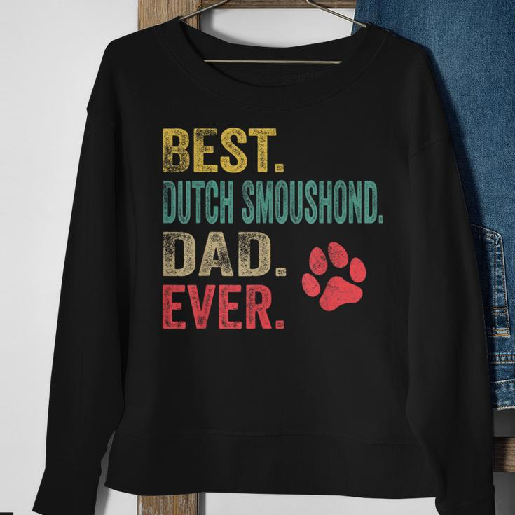 Best Dutch Smoushond Dad Ever Vintage Father Dog Lover Sweatshirt Gifts for Old Women