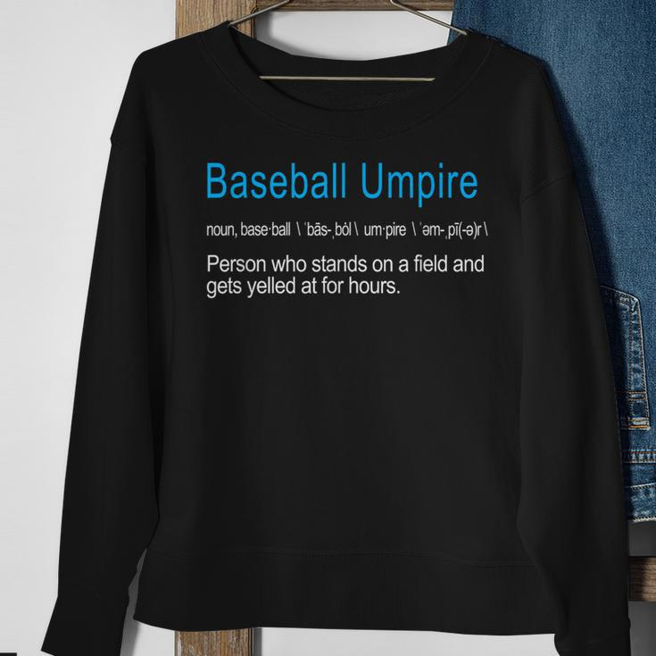 Best Hilarious Baseball Umpire Definition Sweatshirt Gifts for Old Women