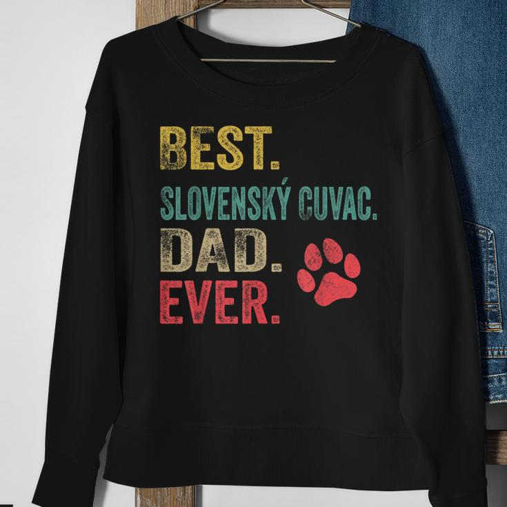 Best Slovenský Cuvac Dad Ever Vintage Father Dog Lover Sweatshirt Gifts for Old Women