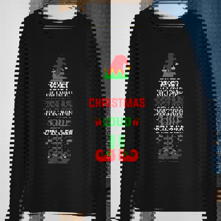 Best Way To Spread Christmas Cheer Ugly Christmas Sweaters Sweatshirt Gifts for Old Women