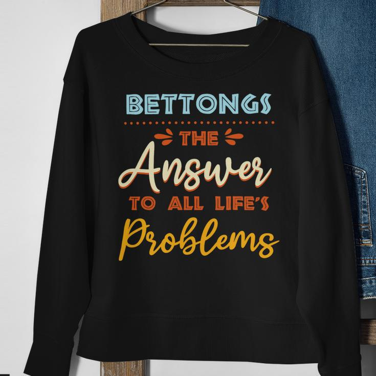 Bettongs Answer To All Problems Funny Animal Meme Humor Sweatshirt Gifts for Old Women