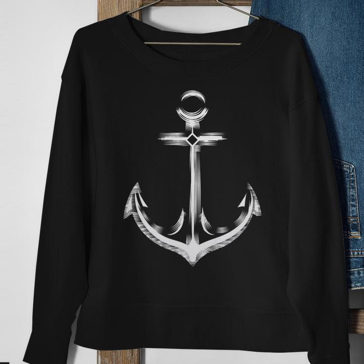 Big Anchor - Nautical - Boat Sea Sweatshirt Gifts for Old Women