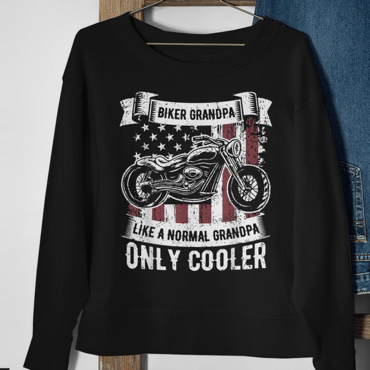 Biker Grandpa Ride Motorcycles Motorcycle Lovers Rider Gift Gift For Mens Sweatshirt Gifts for Old Women