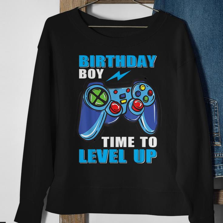 Birthday Boy Time To Level Up Video Game Boys Sweatshirt Gifts for Old Women