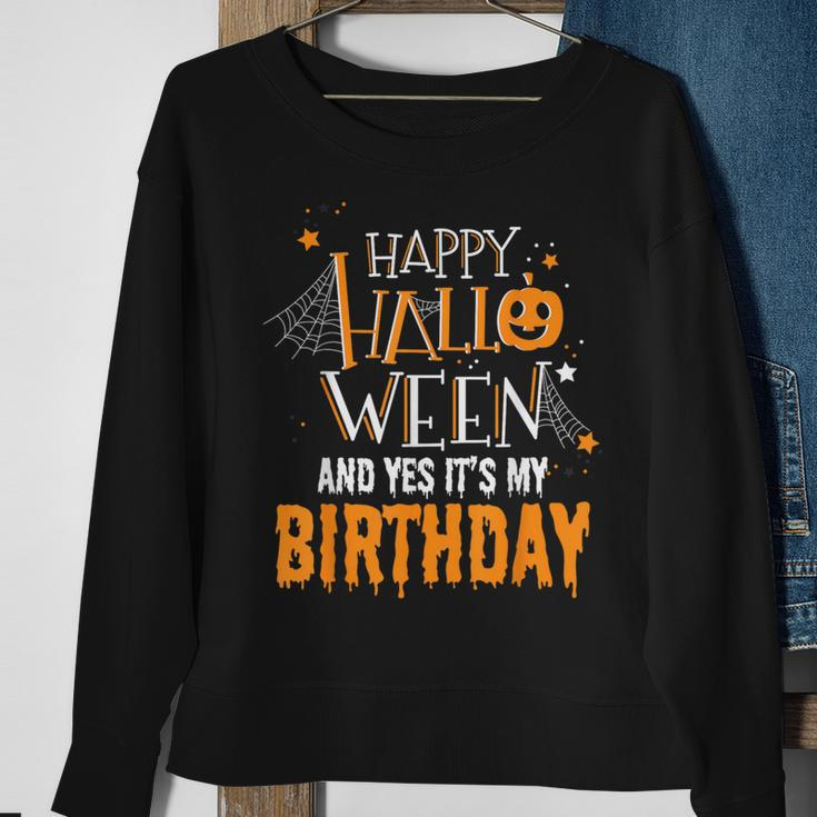 Birthday Halloween Halloween Birthday Sweatshirt Gifts for Old Women