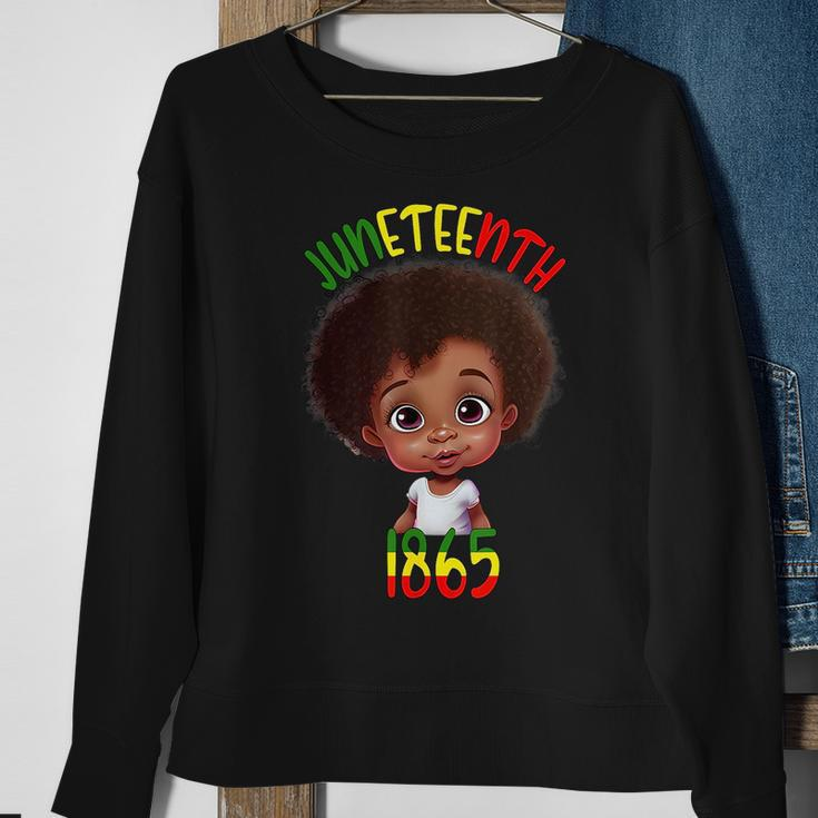 Black Girl Junenth 1865 Kids Toddlers Celebration Sweatshirt Gifts for Old Women