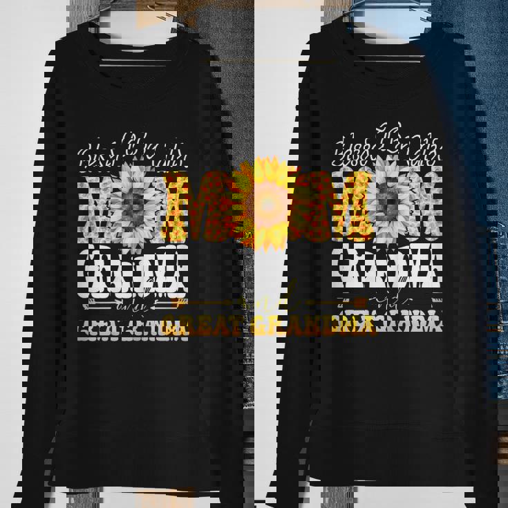 Blessed To Be Called Mom Grandma Great Grandma Mothers Day Gift For Womens Sweatshirt Gifts for Old Women