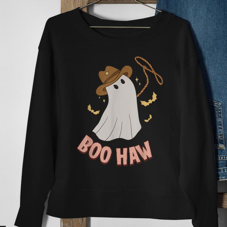 Boohaw Ghost Halloween Cowboy Cowgirl Costume Retro Sweatshirt Gifts for Old Women