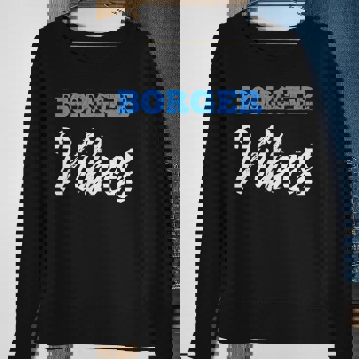 Borger Vibes Simple City Borger Sweatshirt Gifts for Old Women