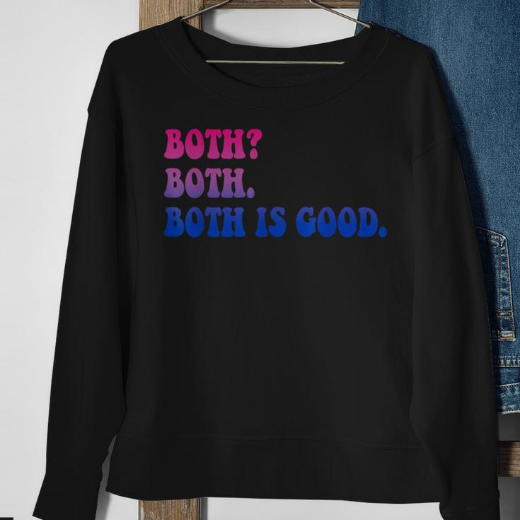 Both Both Both Is Good Bisexual Lgbt Apparel Sweatshirt Gifts for Old Women
