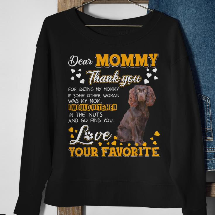 Boykin Spaniel Dear Mommy Thank You For Being My Mommy Sweatshirt Gifts for Old Women