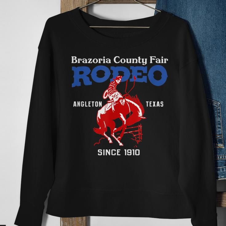 Brazoria County Fair Rodeo Angleton Tx Vintage Style Sweatshirt Gifts for Old Women