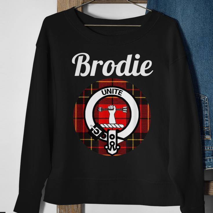 Brodie Clan Scottish Name Coat Of Arms Tartan Sweatshirt Gifts for Old Women