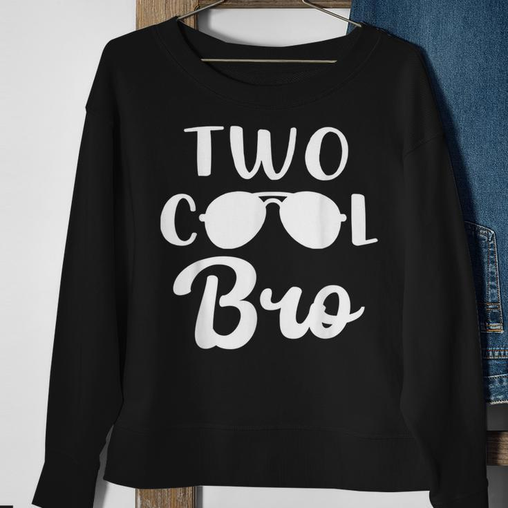 Brother Of The Birthday Boy Two Cool 2Nd Birthday Family Sweatshirt Gifts for Old Women