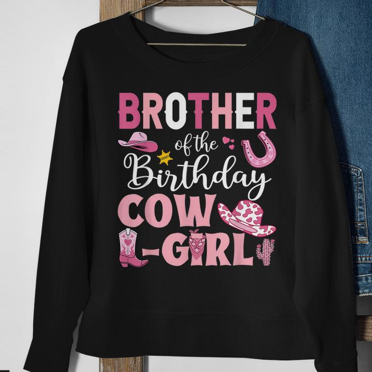 Brother Of The Birthday Cowgirl Rodeo Party Bday Girl Party Sweatshirt Gifts for Old Women