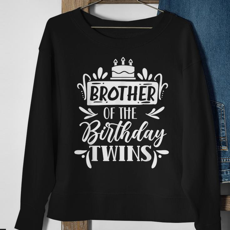 Brother Of The Birthday Twins Twin Celebrate Cute Sweatshirt Gifts for Old Women