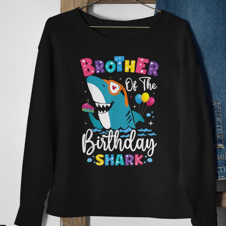 Brother Of The Shark Birthday Big Bro Matching Family Sweatshirt Gifts for Old Women