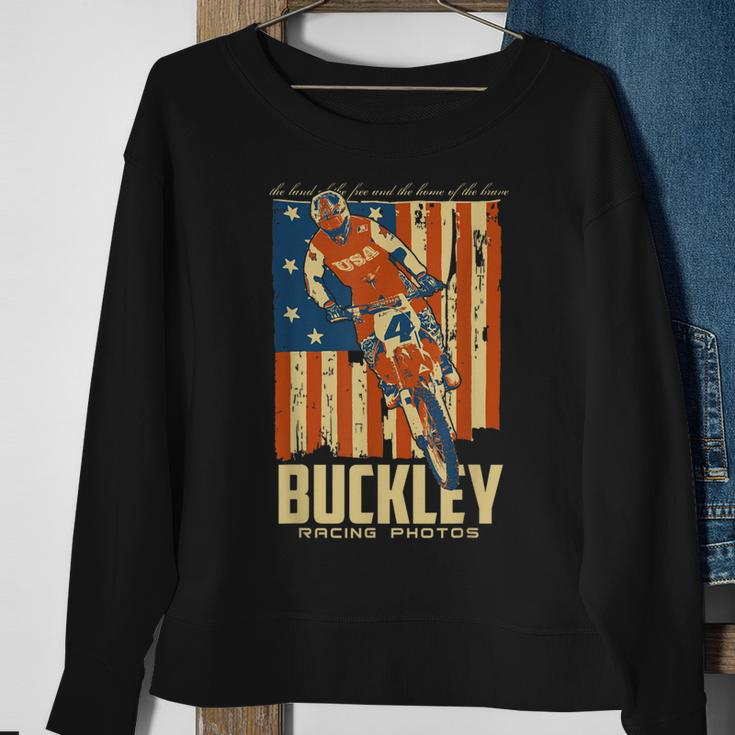 Buckley Racing Photos Buckley Old Glory 1984 Sweatshirt Gifts for Old Women