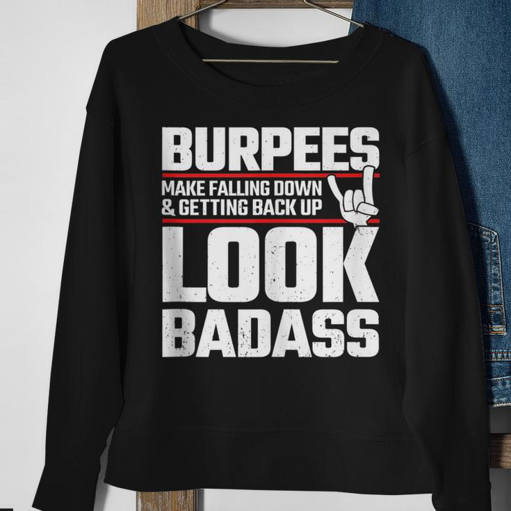 Burpees Meme - Fitness Quote - Exercise Joke - Funny Workout Sweatshirt Gifts for Old Women