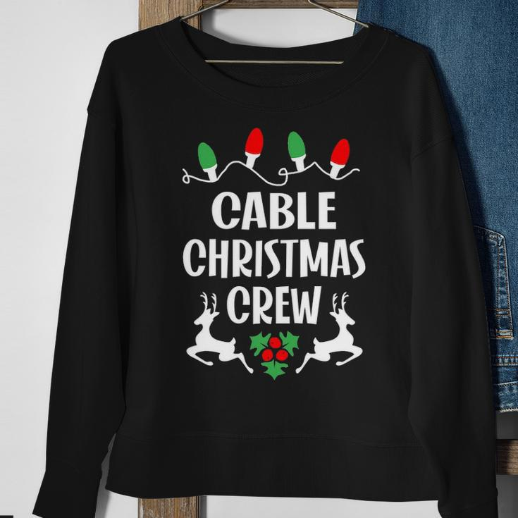 Cable Name Gift Christmas Crew Cable Sweatshirt Gifts for Old Women