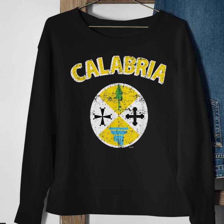 Calabria Italia Flag Calabrian Italy Italian Region Sweatshirt Gifts for Old Women