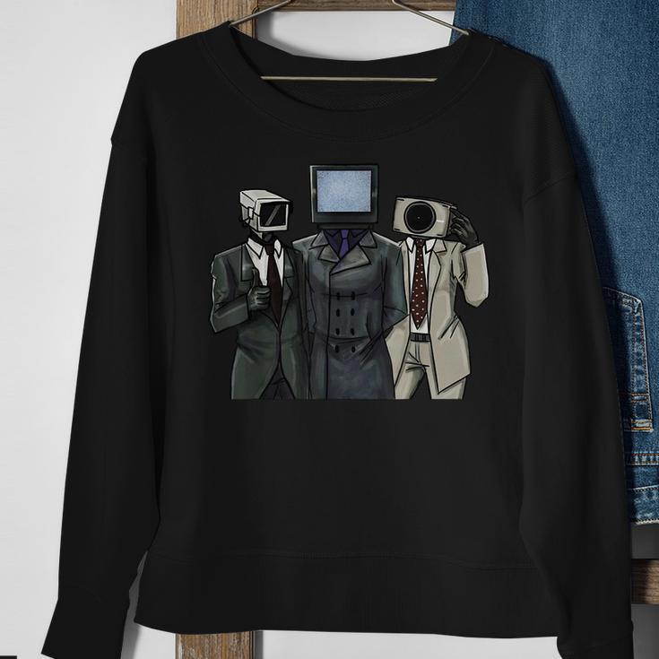 Skibidi Toilet Cameraman Speakerman Tv Man Long Sleeve - DE