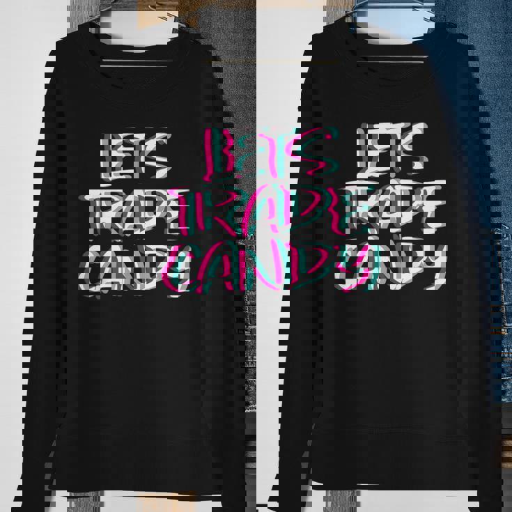 Candy Outfit I Trippy Edm Festival Clothing Acid Techno Rave Sweatshirt Gifts for Old Women