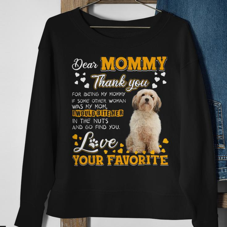 Cavachon Dear Mommy Thank You For Being My Mommy Sweatshirt Gifts for Old Women