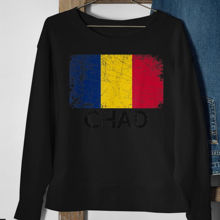 Chadian Flag Vintage Made In Chad Sweatshirt Gifts for Old Women