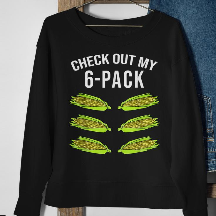 Check Out My Six Pack Corn Funny 6 Pack Gym Corn Lovers Corn Funny Gifts Sweatshirt Gifts for Old Women