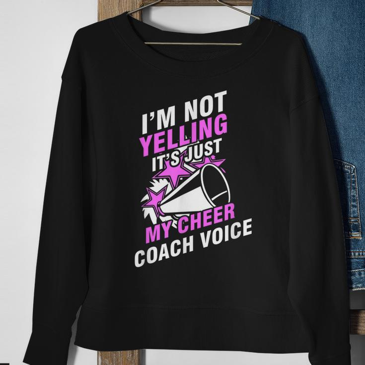 Cheerleading Cheer Coach Voice Cheering Squad Sweatshirt Gifts for Old Women