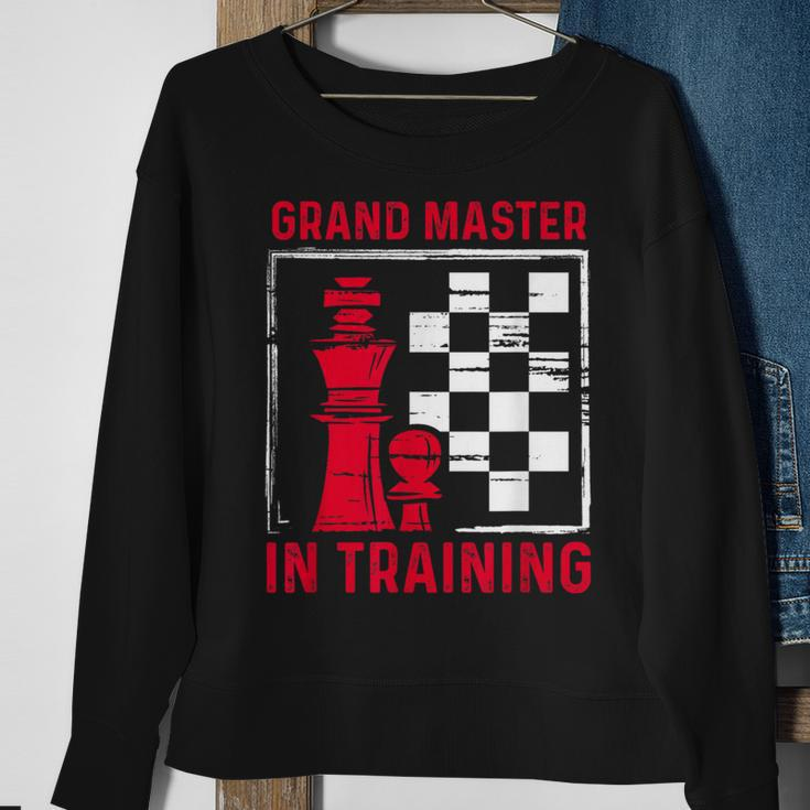 Chess Grand Master In Training Checkmate Board Game Lovers Sweatshirt Gifts for Old Women