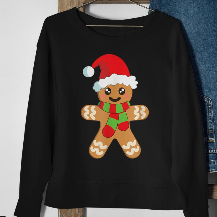 Christmas Baking Cookie Cute Gingerbread Man Sweatshirt Gifts for Old Women