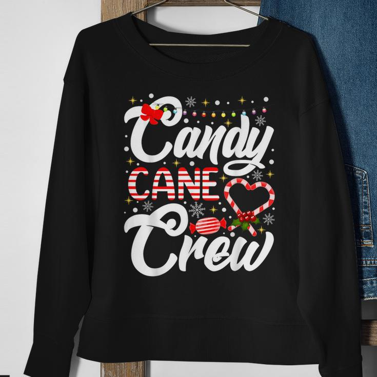 Christmas Candy Lover Xmas Candy Cane Crew Sweatshirt Gifts for Old Women