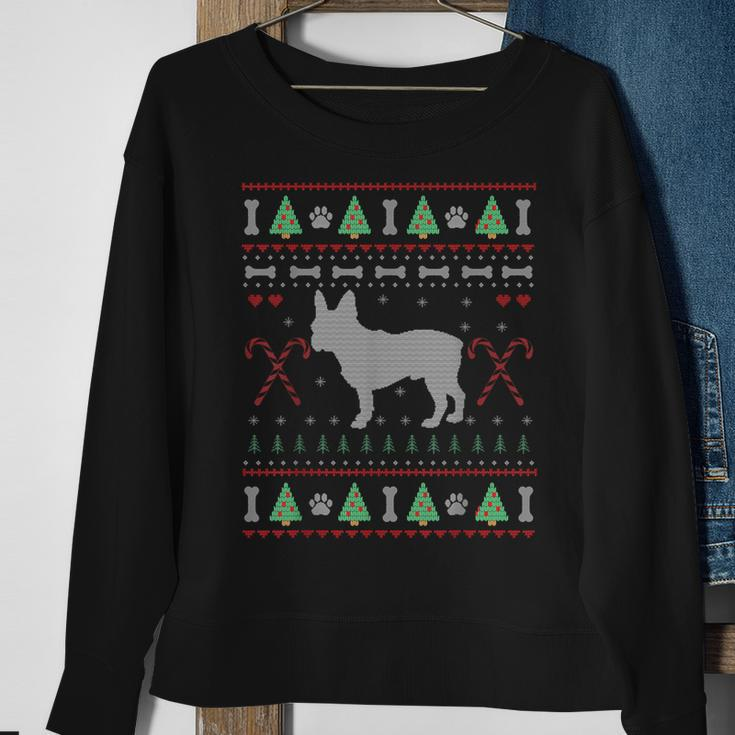 Christmas French Bulldog Ugly Sweater Dog Lover Sweatshirt Gifts for Old Women