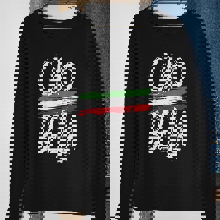 Ciao Bella Italy Flag Italian Sweatshirt Gifts for Old Women