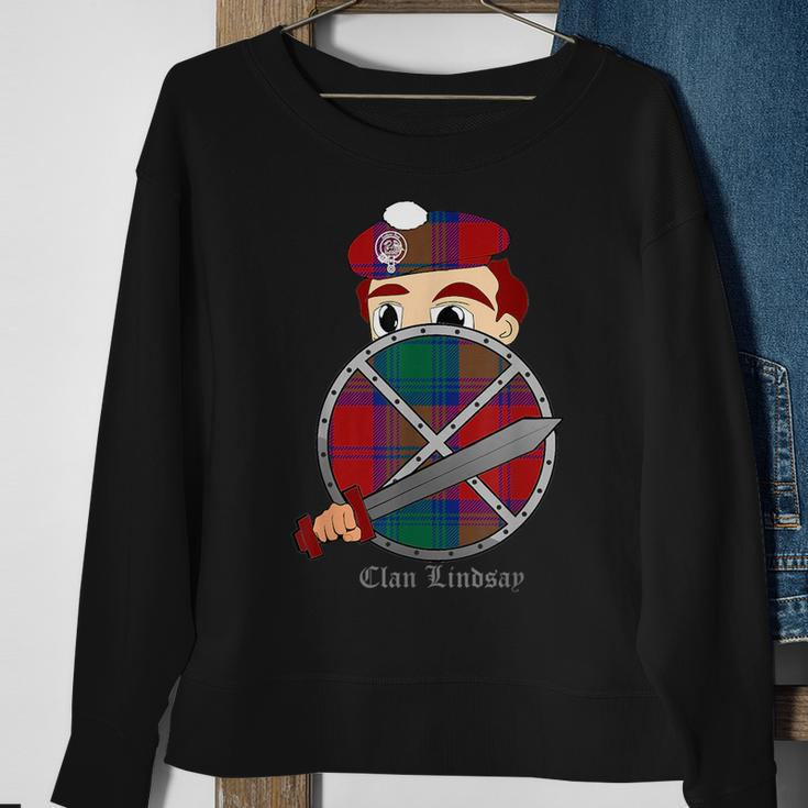 Clan Lindsay Surname Last Name Scottish Tartan Crest Funny Last Name Designs Funny Gifts Sweatshirt Gifts for Old Women