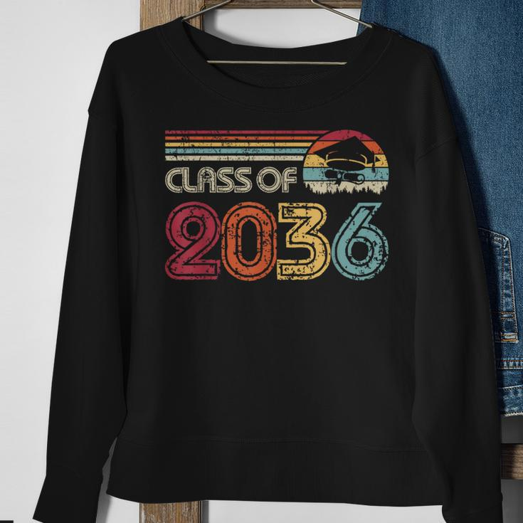 Class Of 2036 Grow With Me Graduation First Day Of School Sweatshirt Gifts for Old Women