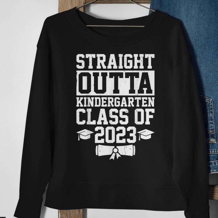 Class Of 2023 Funny Straight Outta Kindergarten Graduation Sweatshirt Gifts for Old Women