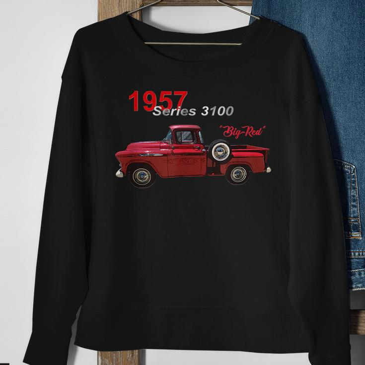 Classic Cars Vintage Trucks Red Pick Up Truck Series 3100 Sweatshirt Gifts for Old Women