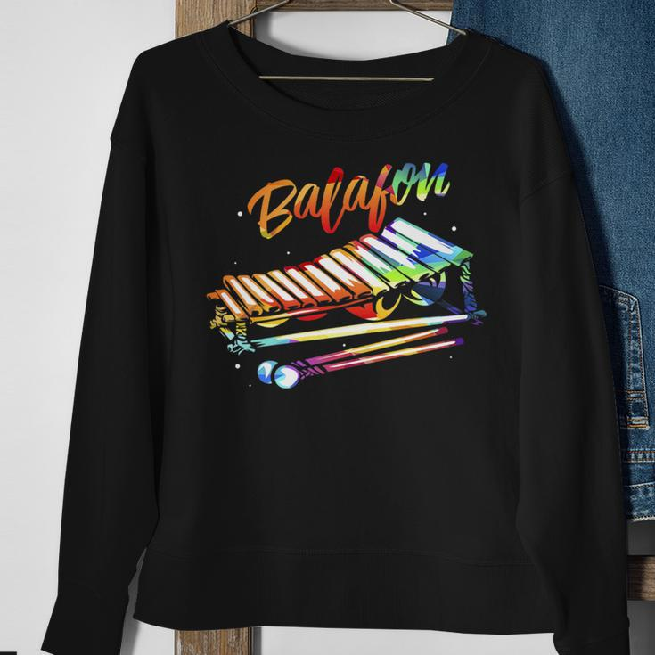 Colorful Balafon West African Music Instrument Sweatshirt Gifts for Old Women