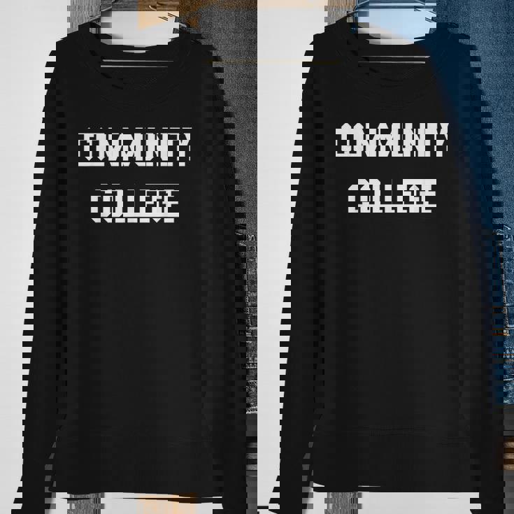 Community-College-Associates Large-Wide-Letters Sweatshirt Gifts for Old Women